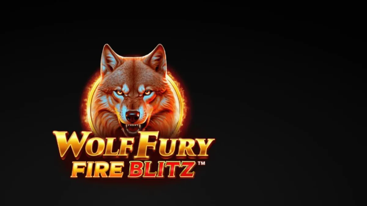 Tampilan visual slot Wolf Fury Fire Blitz dengan simbol buah dan serigala